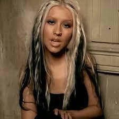 Screenshot of Christina Aguilera's Beautiful original music video from 2002.