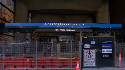 State Library Station is one of five new stations being added to Melbourne's rail network in the Melbourne Metro tunnel upgrade.