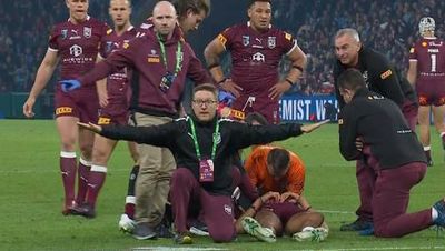 Queensland rookie out cold in scary scenes