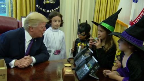 Halloween came a little early at the White House. 