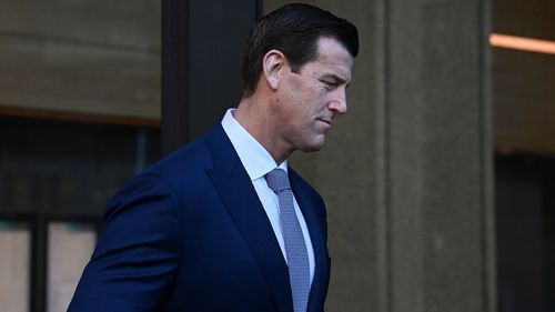 Ben Roberts-Smith arrives at the NSW Supreme Courts this morning in Sydney. 18th July, 2022. Photo: Kate Geraghty