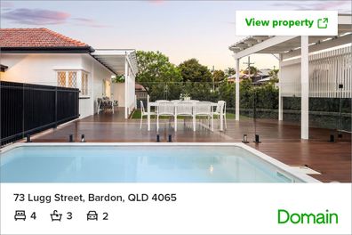 Brisbane house pool listing