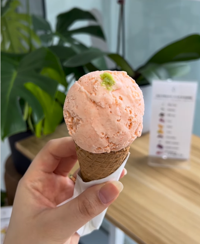 salmon flavoured ice cream