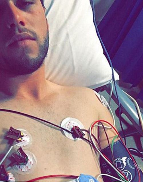 Mr Hurdes says drugs landed him in hospital for weeks and with a severe case of stutters and the shakes. (Facebook)