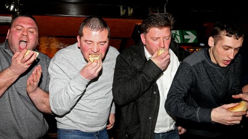 World pie eating champs abandoned due to wrong-sized pies