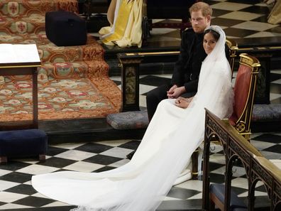 Meghan Markle's royal wedding veil.