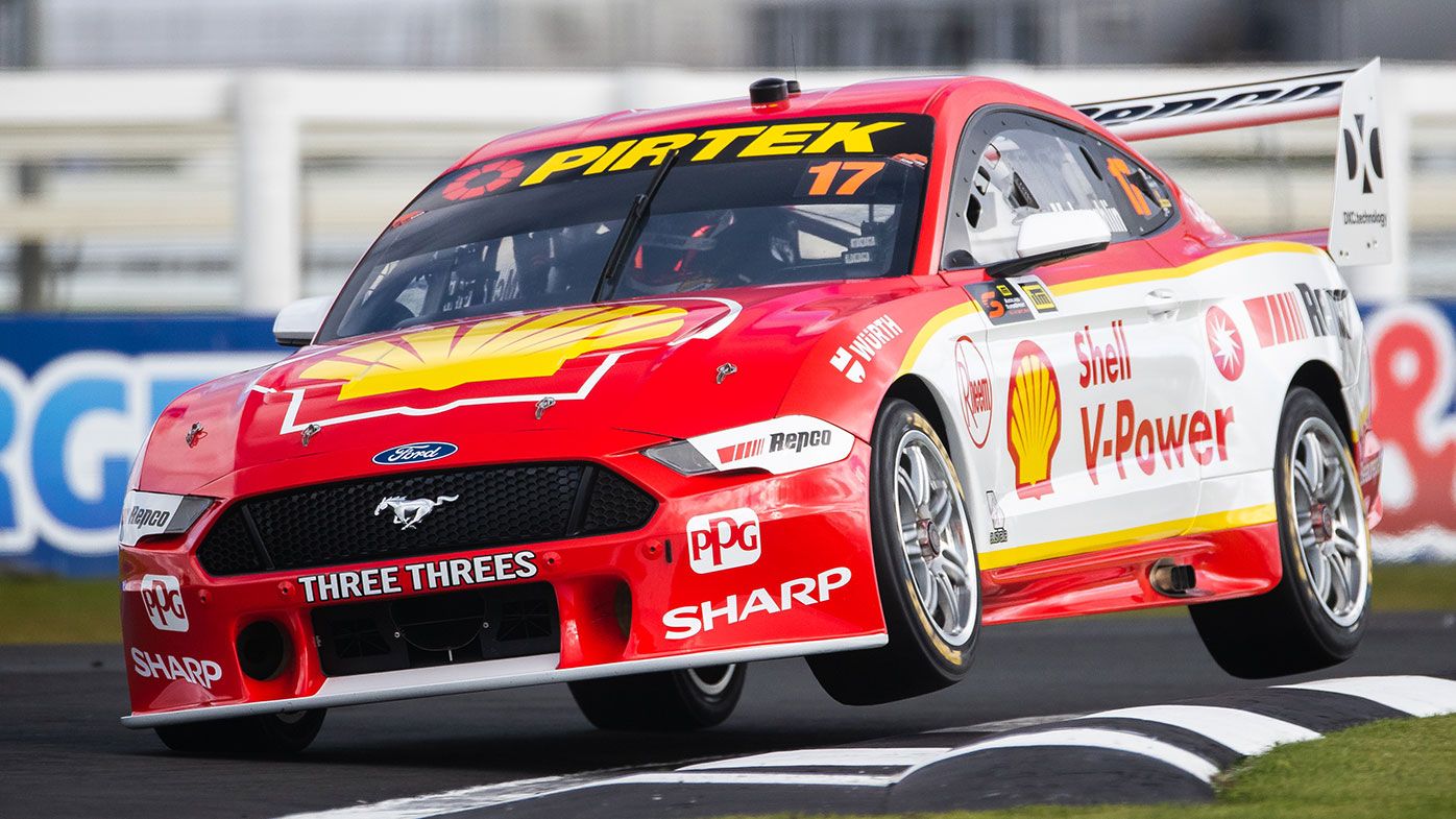 Scott McLaughlin in action in his Ford Mustang.