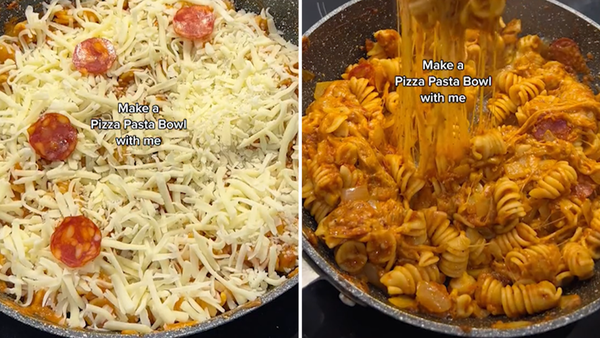 Pizza pasta bowl recipe