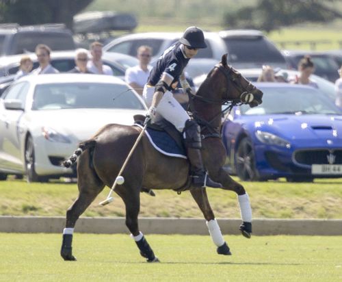 Prince William takes part in the Maserati Royal Charity Polo Trophy. Picture: AAP