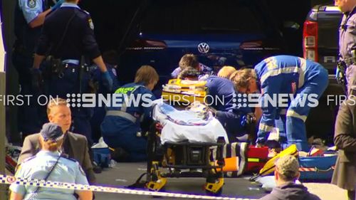 Paramedics tried to resuscitate the man but he died at the scene. (9NEWS)