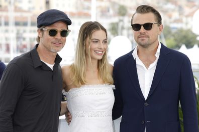 Brad Pitt, Margot Robbie and Leonardo DiCaprio promoting Once Upon a Time in Hollywood at Cannes