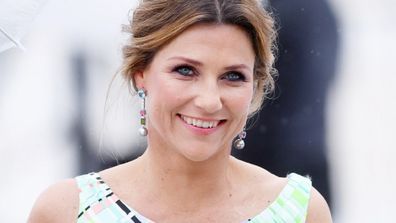 Princess Martha arriving at the Opera House for the 80th birthdays of the celebration of King Harald and Queen Sonja in May 2017.