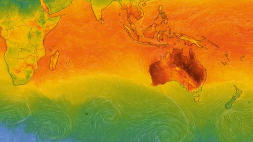 Australia is the hottest place on Earth right now with temperatures around 50C in some parts.