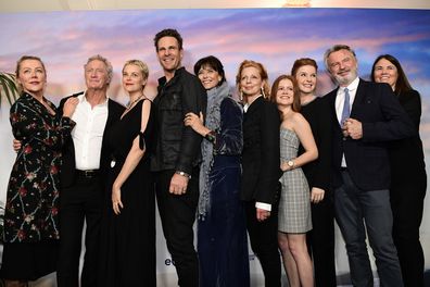 The cast of Palm Beach at the Sydney premiere.