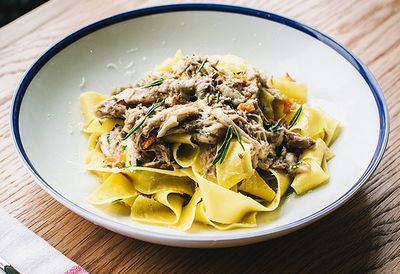 Pappardelle with braised pig ragu