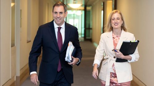 Treasurer Jim Chalmers and Finance Minister Katy Gallagher