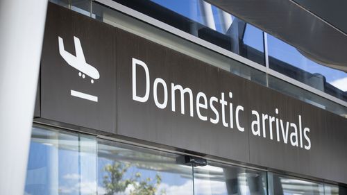 The 45-year-old man allegedly became aggressive at Perth Domestic Airport last night.