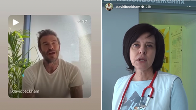 David Beckham's Instagram taken over by Ukrainian doctor