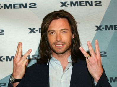 Actor Hugh Jackman who stars in the new 'X-Men 2' film poses for photographers at a photo call April 23, 2003 in Berlin, Germany.  