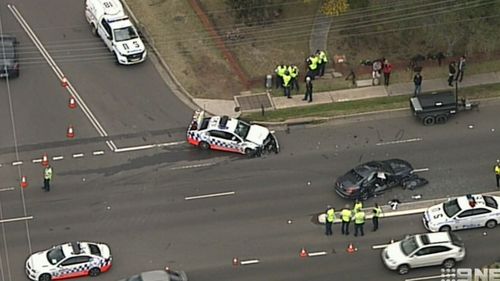 The pursuit which ended in the crash in Cronulla.