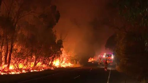 Firefighters spent all night battling the blaze. (9NEWS)