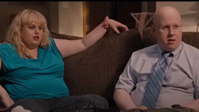 Rebel Wilson and Matt Lucas in Bridesmaids.