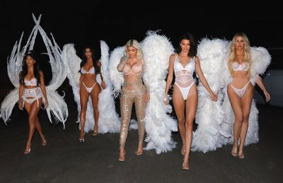 Kardashian-Jenner sisters dazzle as Victoria’s Secret Angels
for Halloween