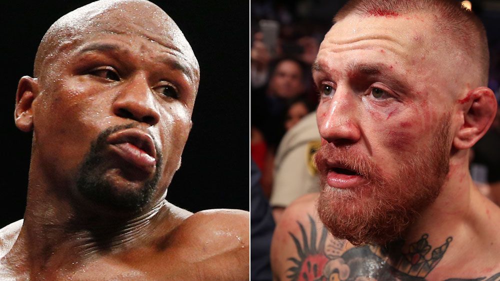 Floyd Mayweather and Conor McGregor. (AAP)
