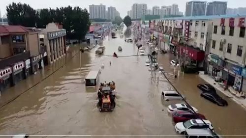 Heavy rainfall hit the province of Henan on July 20, causing flooding in numerous towns and cities. Zhengzhou, the provincial capital of 12 million people, was one of the hardest- hit areas, with entire neighborhoods submerged and passengers trapped in flooded subway cars.
