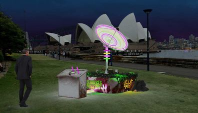 Satellite installation at Vivid Sydney 2019