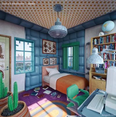 What Tv Cartoon Bedrooms Would Look Like As Real Life Rooms
