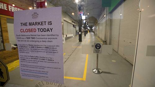 South Melbourne Market is closed because of a coronavirus-positive visitor.