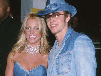 Britney Spears and Justin Timberlake at the 28th Annual American Music Awards in 2001.