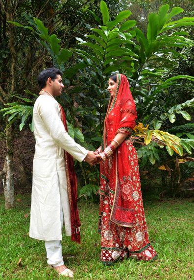My wedding day: Bride Dyasmin Dream Sandhu wears three  dresses 