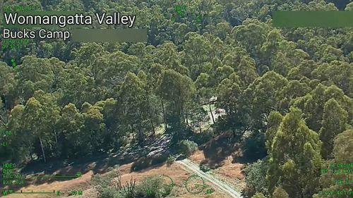 Aerial footage of the Wonnangatta Valley was played to the jury in the trial.