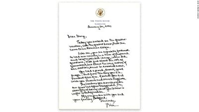 Bill Clinton's letter to George W Bush