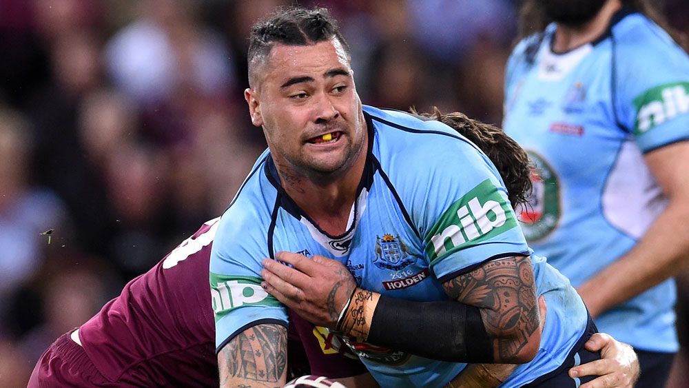 Andrew Fifita playing Origin earlier this year. (AAP)