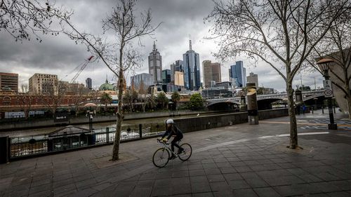 Southgate in Melbourne on the first day of lockdown.