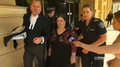 Katrina Siciliano was in court today over the death of 62-year-old Diane Hoskin. (9NEWS)