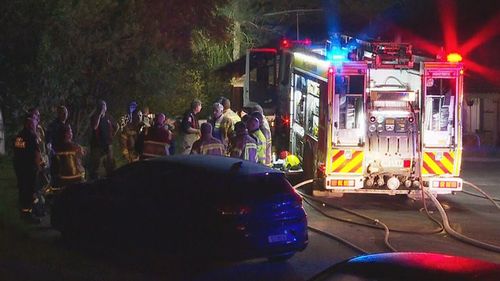 Fire rescues found the body of an unconscious man inside the Ambarvale property.