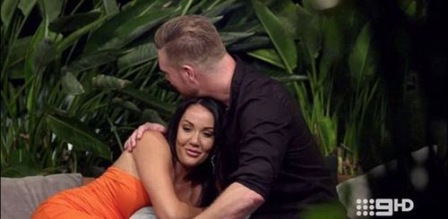 Davina and Dean caused outrage when they started an on-screen affair on reality TV show 'Married At First Sight'. (Channel Nine)