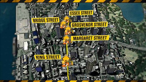 Construction is due to start on October 23 on George Street and between King and Market Streets. (9NEWS)