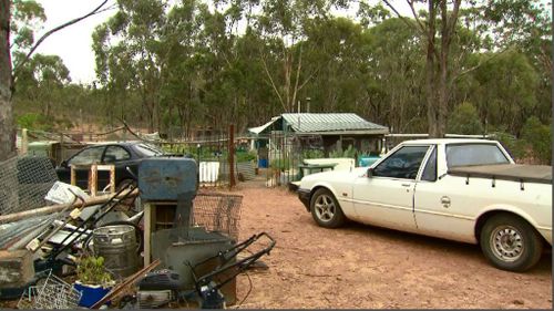 The shooting took place at this property in Victoria's west. (9NEWS)