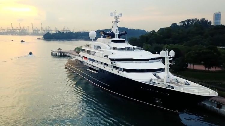 paul allen yacht interior