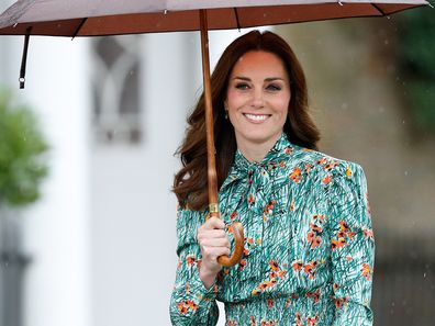 Kate Middleton in the rain 2017