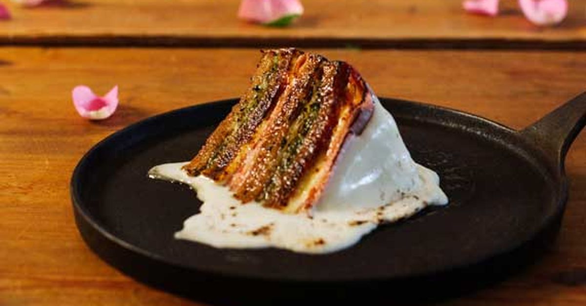 Jarlsberg wedding cake Reuben sandwich - 9Kitchen