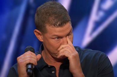 Matt Mauser gets emotional during performance on AGT.