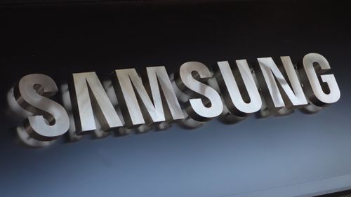 The Samsung sign logo in New York. (AFP)