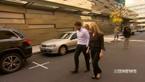 Aine McGrath pictured leaving court during an earlier appearance.