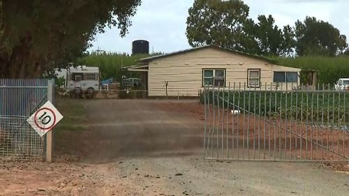 Mr Calandro was approached by the accused after returning to his farm. (9NEWS)

